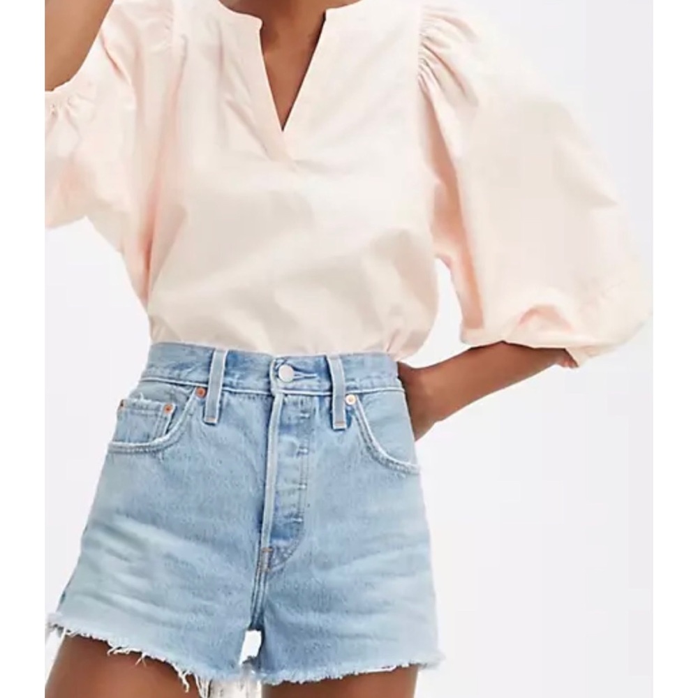 Levi’s 501 Luxor Baked Frayed Hem Denim Jean Shorts
